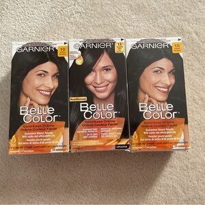 Garnier Belle Color - Natural Black Hair Dye 3 pack together